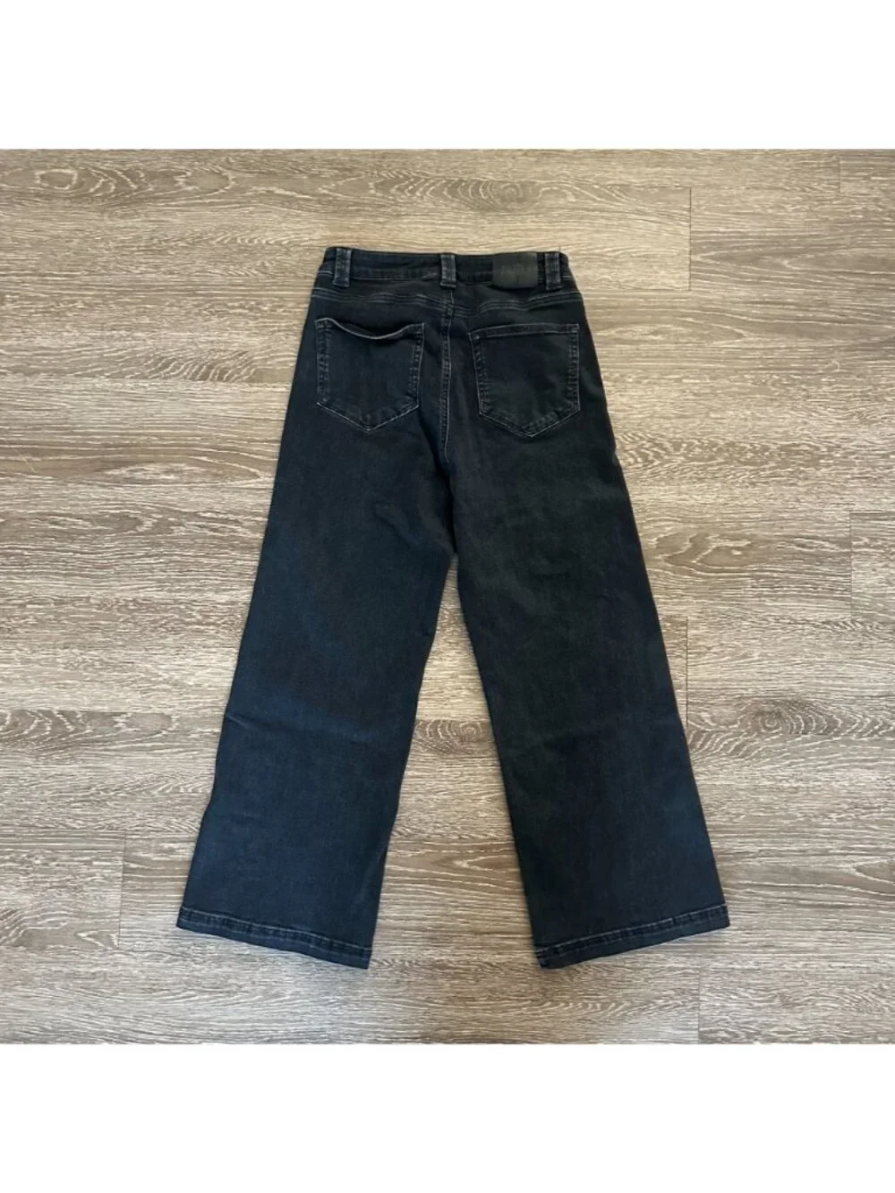 PAIGE Anessa Exposed Button Twist Seam Jeans 30 Dark Obsidian Wash Boho Minimali